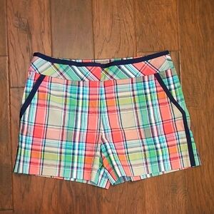 Trina Turk Plaid Multicolor Women's Shorts size 8